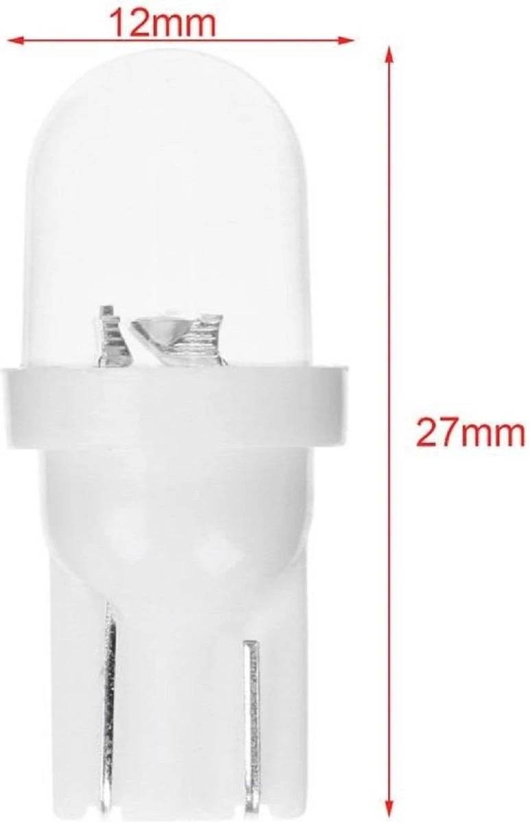 Merkloos 4x T10 Led Lamp (Set 4 Stuks) W5W 12V 5W SMD Helder Wit 6500 Kelvin CANBus Kentekenverlichting | Kenteken | Autolampen | Autolamp | Leeslicht | Achterlicht | Links | Rechts 5 Merkloos 4x T10 Led Lamp (Set 4 Stuks) W5W 12V 5W SMD Helder Wit 6500 Kelvin CANBus Kentekenverlichting | Kenteken | Autolampen | Autolamp | Leeslicht | Achterlicht | Links | Rechts - Afbeelding 3