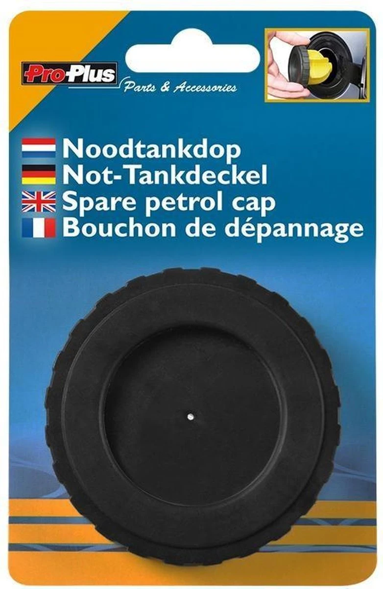Proplus Noodtankdop Universeel Geel/zwart 4 Proplus Noodtankdop Universeel Geel/zwart - Afbeelding 2