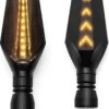 Premium LED Dynamische Knipperlichten Voor Motor, Scooter, Brommer Etc. - Audi, VW Style - Richtingaanwijzers Motorfiets - Set Van 2 Stuks - 12 Volt