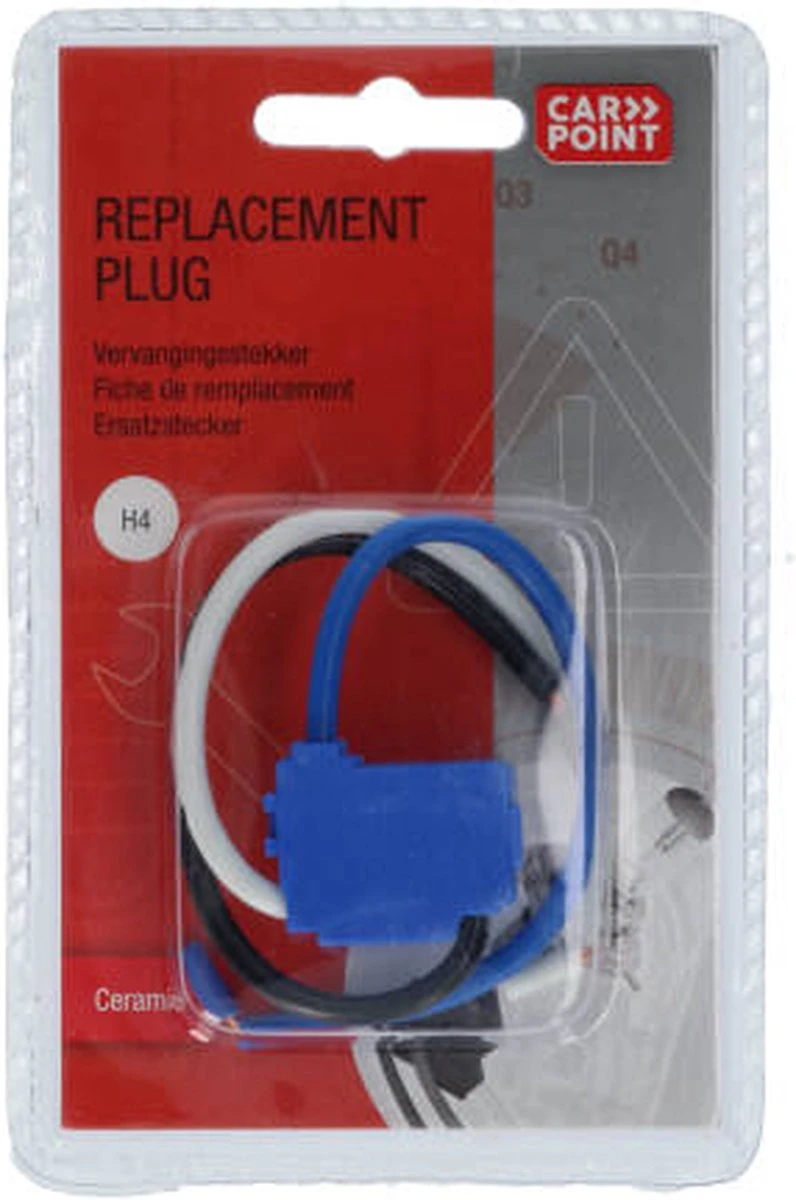 Carpoint H4 Stekker | Keramische Vervangingsstekker Voor H4 Autolampen 4 Carpoint H4 Stekker | Keramische Vervangingsstekker Voor H4 Autolampen - Afbeelding 2