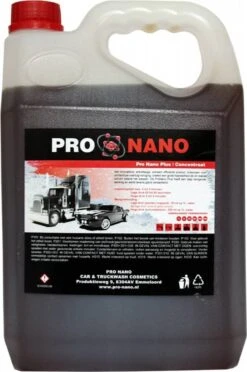ProNano | Pro Nano Plus 5L | Auto Shampoo | Concentraat | CONTACTLOOS WASSEN! | Snow Foam | NANO TECHNOLOGIE Krasvrije Reiniging Van Verschillende Voertuigen: Auto's, Pick-ups, Bestelwagens, Vrachtwagens, Aanhangwagens, Boten, Enz.