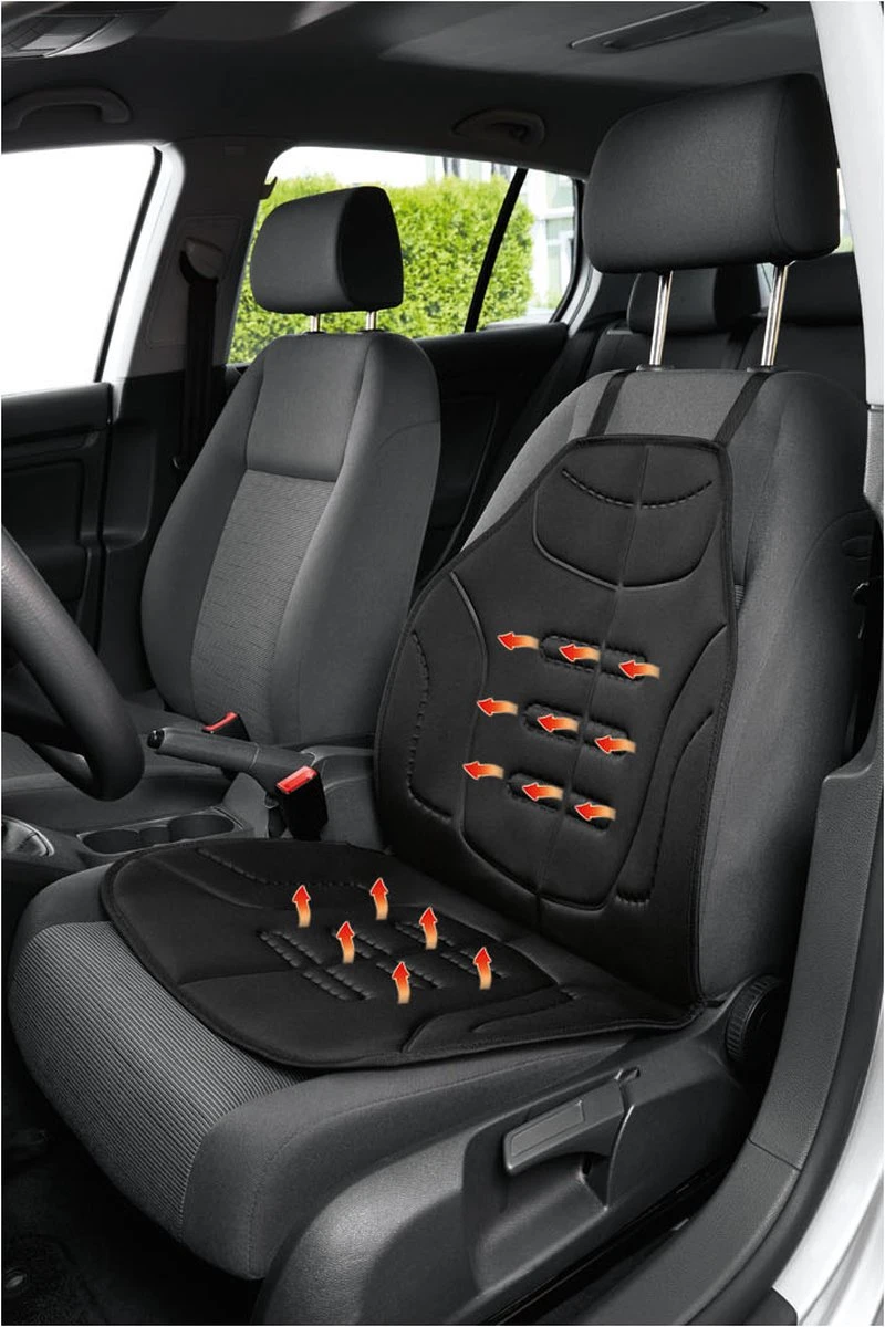 Ultimate Speed Warmte Autostoel Mat - Verwarmingskussen Kussen Auto - 12V Auto Verwarming Zitkussen - 12 Volt Kussen Rug Nek Shouders - Stoelverwarming Bureaustoel Bank - 2 Standen 98 X 48 X 1.6 Zwart 6 Ultimate Speed Warmte Autostoel Mat - Verwarmingskussen Kussen Auto - 12V Auto Verwarming Zitkussen - 12 Volt Kussen Rug Nek Shouders - Stoelverwarming Bureaustoel Bank - 2 Standen 98 X 48 X 1.6 Zwart - Afbeelding 4