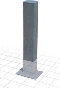 Montagepaal / Laadzuil Kunststof - Met Kabeldoorvoer - Geschikt Voor Alle Verkrijgbare Laadstations