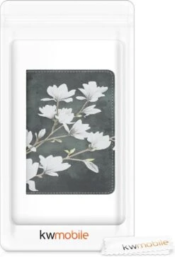 Kwmobile Hoes Voor Kentekenbewijs En Rijbewijs - Omslag Met Pasjeshouder In Taupe / Wit / Donkergrijs - Imitatieleer - Magnolia Design -Auto-Onderdelen 816x1200 4