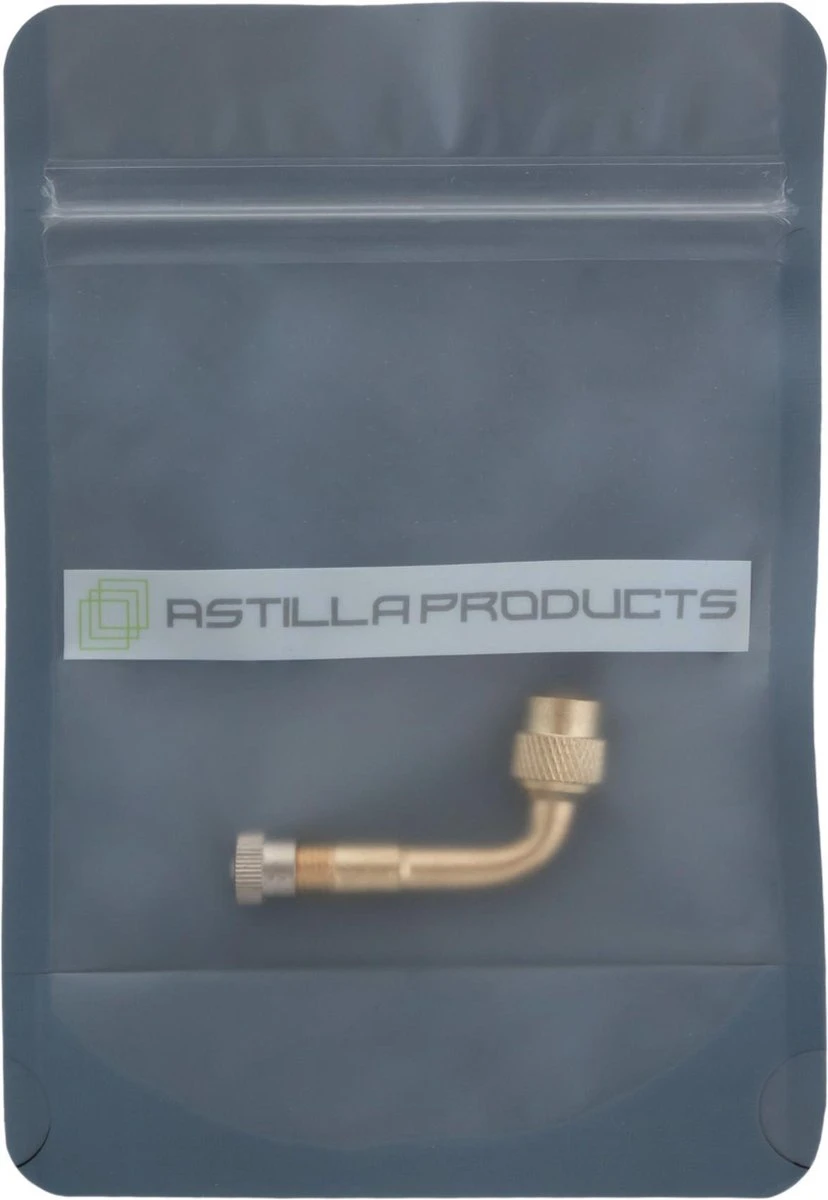 Astilla Products - Ventiel Opzetstuk - Verlengstuk 90 Graden - Voor Auto, Fiets, Brom-en Motorfietsen - Roestvrij Staal 5 Astilla Products - Ventiel Opzetstuk - Verlengstuk 90 Graden - Voor Auto, Fiets, Brom-en Motorfietsen - Roestvrij Staal - Afbeelding 3