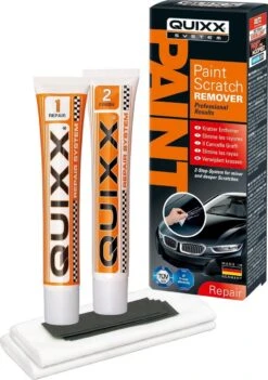 Quixx Scratch Remover / Krasverwijderaar (25g Polish/25g Finish/2 Doekjes/4 Schuurpapier)