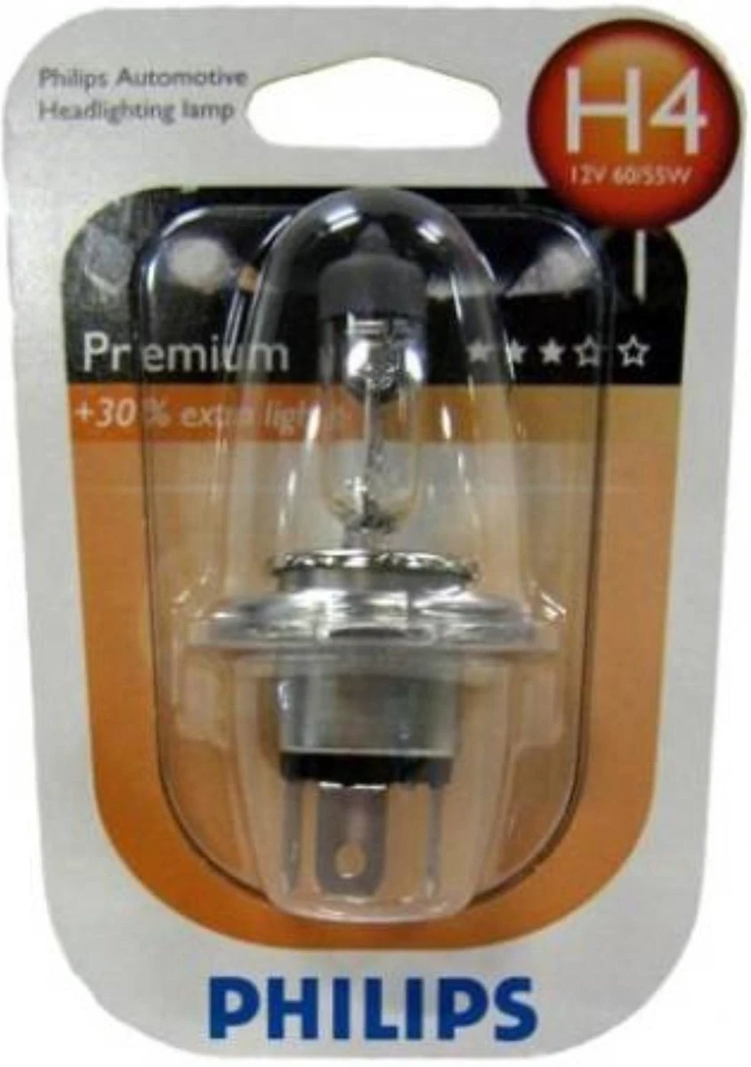 Philips Vision Halogeenlamp - H4 Autolamp - 12V 6 Philips Vision Halogeenlamp - H4 Autolamp - 12V - Afbeelding 4