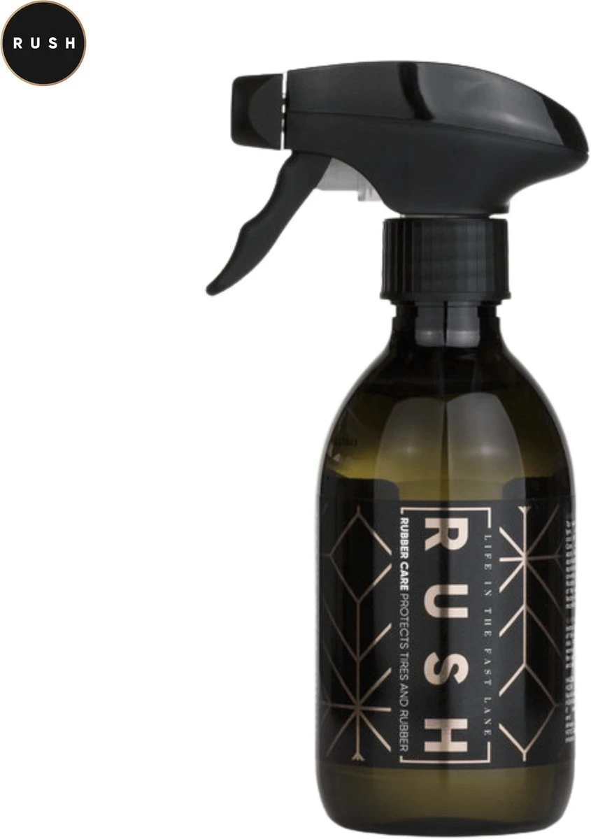 RUSH Bandenglans - Auto & Motor - Auto Wassen - Bandenzwart - Rubber Care 300ml 3 RUSH Bandenglans - Auto & Motor - Auto Wassen - Bandenzwart - Rubber Care 300ml