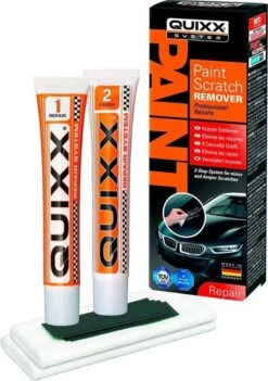 Quixx Scratch Remover / Krasverwijderaar (25g Polish/25g Finish/2 Doekjes/4 Schuurpapier) 14 Quixx Scratch Remover / Krasverwijderaar (25g Polish/25g Finish/2 Doekjes/4 Schuurpapier) -Auto-Onderdelen 845x1200 3