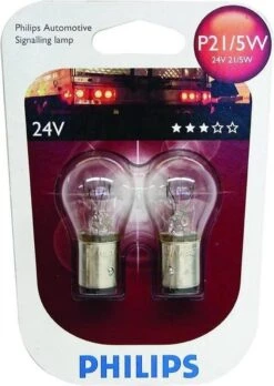 Philips Remlichten P21/5w 24v Wit 2 Stuks