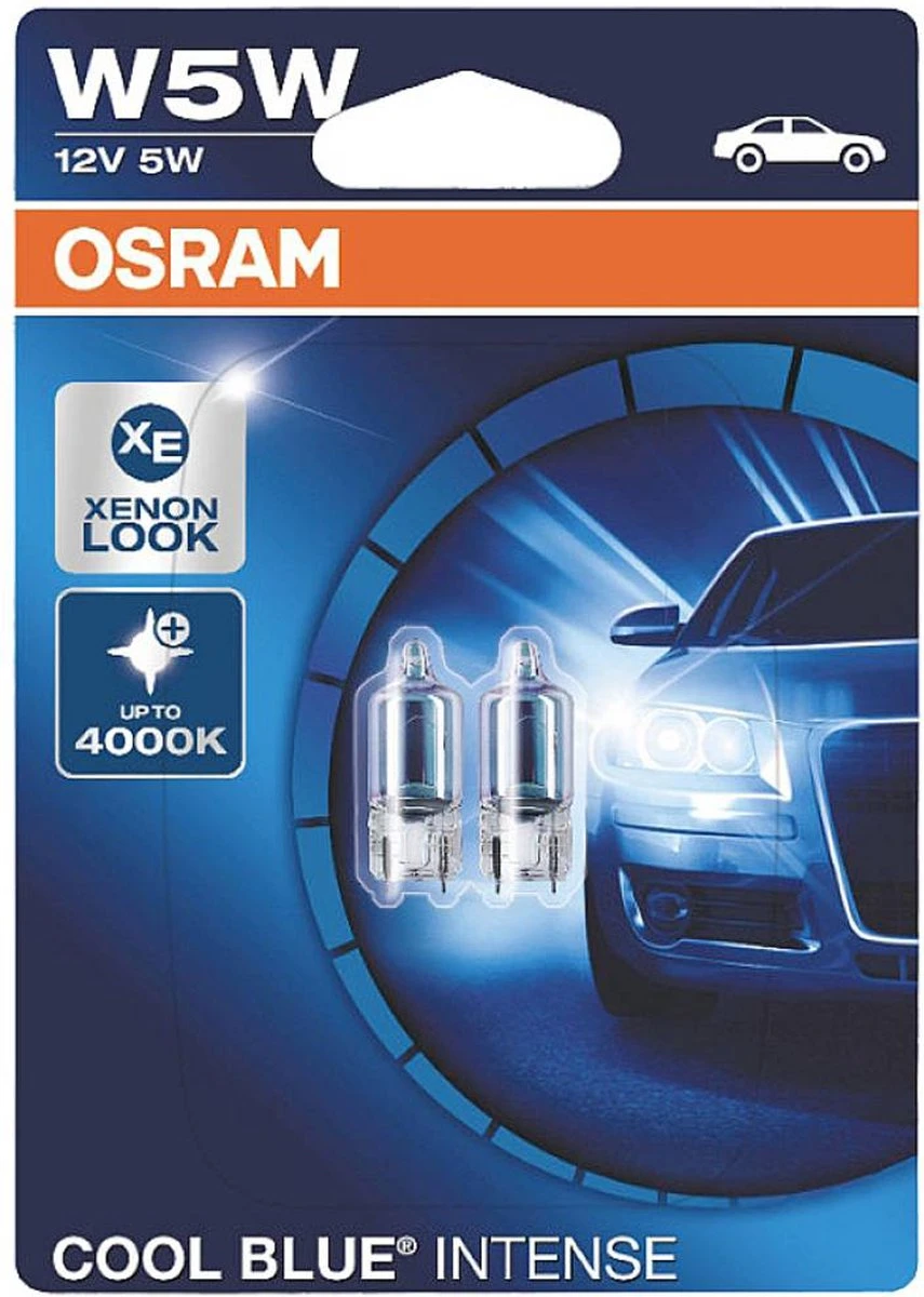 Osram Cool Blue Intense Next Gen W5W-T10 2825CBN-02B Set 3 Osram Cool Blue Intense Next Gen W5W-T10 2825CBN-02B Set