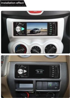 TechU™ Autoradio T136 – 1 Din Met Afstandsbediening & Stuurwielbediening – 4.1 Inch Monitor – FM Radio – Bluetooth – USB – AUX – SD – Handsfree Bellen -Auto-Onderdelen 861x1200