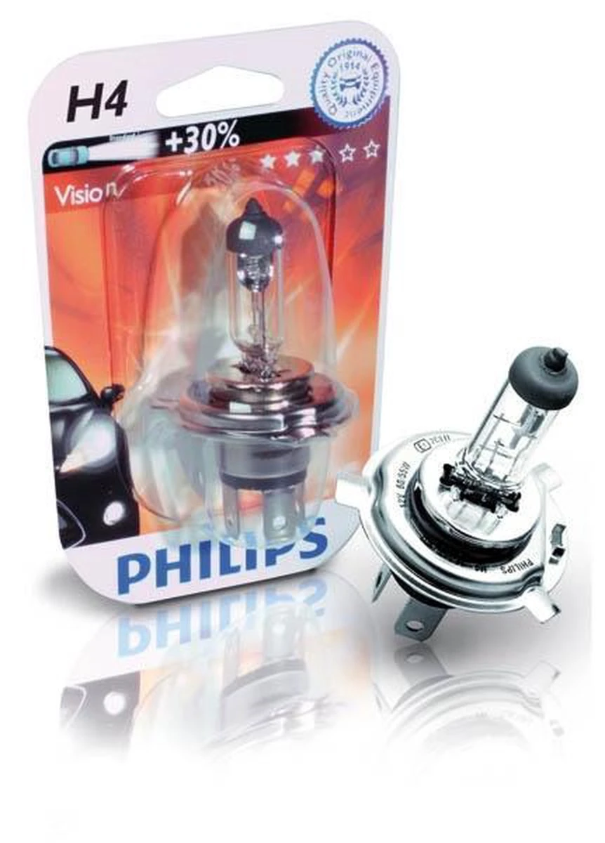 Philips Vision Halogeenlamp - H4 Autolamp - 12V 14 Philips Vision Halogeenlamp - H4 Autolamp - 12V - Afbeelding 12