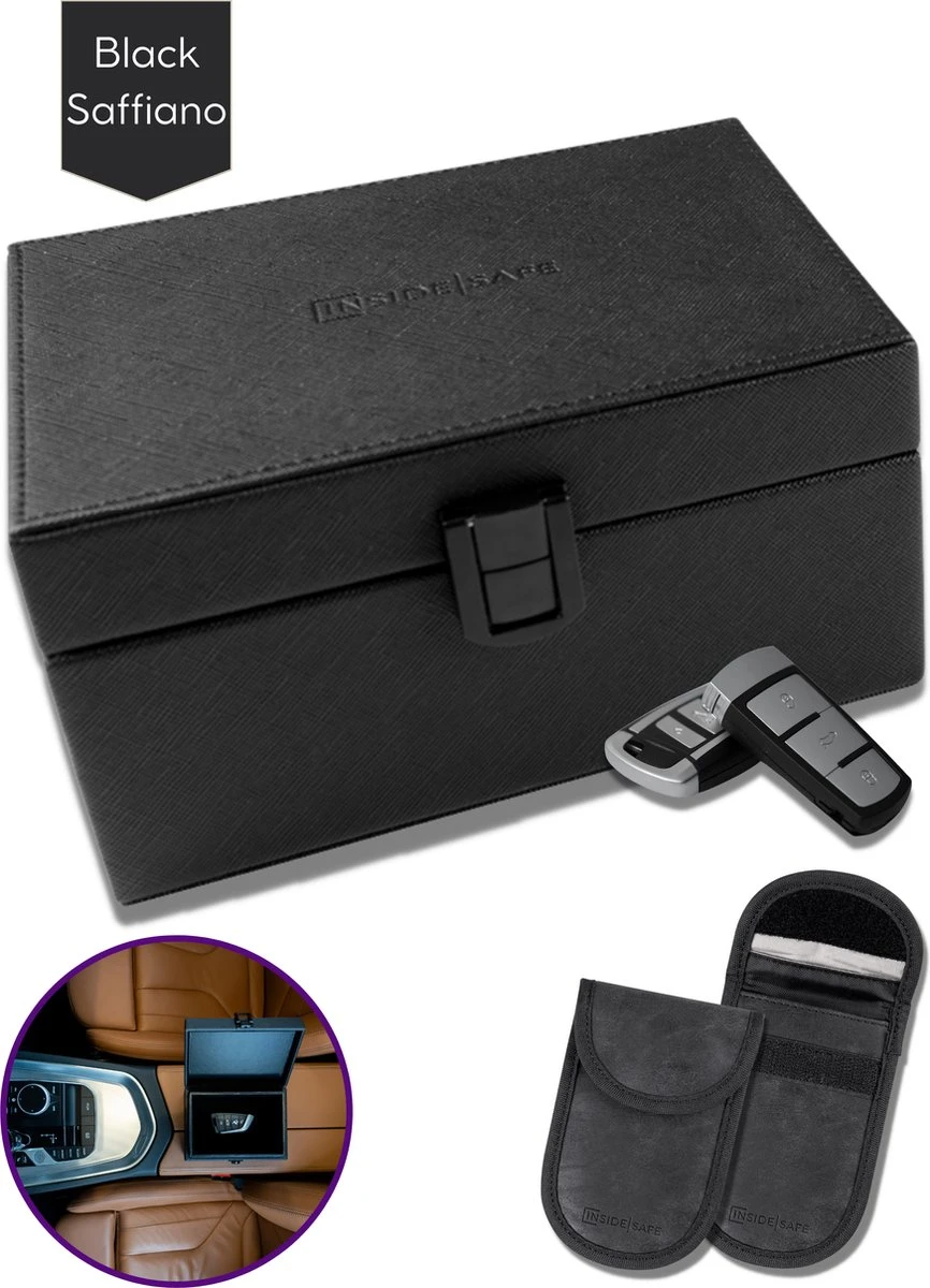 Inside Safe Faraday Box Autosleutel - Autosleutel RFID Antidiefstal - Keyless Entry Hoesje - 2 Stuks - RFID Beschermhoes Autosleutel 3 Inside Safe Faraday Box Autosleutel - Autosleutel RFID Antidiefstal - Keyless Entry Hoesje - 2 Stuks - RFID Beschermhoes Autosleutel