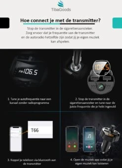 Auto FM Transmitter - Bluetooth - Handsfree Bellen - USB - Carkit - Audio Receiver - Oplaadfunctie - Auto Accessoires -Auto-Onderdelen 873x1200