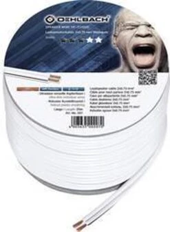 Oehlbach Luidsprekerkabel 2 X ,75mm², Minihaspel 20 M -Auto-Onderdelen 883x1200 1