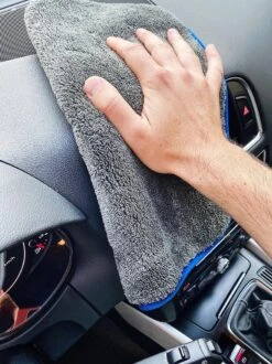 ForDig 1100 GSM Microvezeldoeken (3 Stuks) – Anti Kras – Super Absorberend - Auto Droogdoek – Microvezel Droogdoek – Watermagneet – 40 X 40 Cm -Auto-Onderdelen 899x1200 5