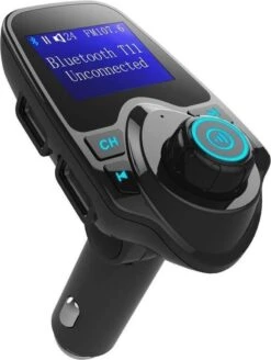 T11 / Bluetooth Transmitter / Carkit / FM Transmitter / Bluetooth Carkit / Oplader / Handsfree Bellen / Draadloos Muziek Streamen / Microfoon / Radio / 4 Play Modes / + *GRATIS AUX Kabel*