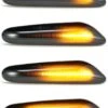Merkloos LED Dynamic Zijknipperlichten Voor BMW E90 E91 E92 E93 E60 E87 E82 E46 – Smoke / Zwart