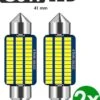 Merkloos C5W LED 41 Mm Auto (2 Stuks) CANbus - Helder Wit 6000 K - 6500 K - Kenteken & Interieur Verlichting - Witte Led Lampen