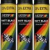 Motip Lak Mat Zwart 500 Ml - Mat Zwart - 3 Stuks