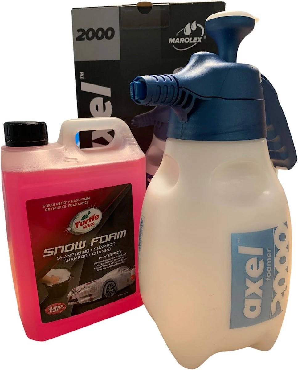 Turtle Wax Hybrid Snowfoam - Marolex Axel 2000 - Handfoam Set 3 Turtle Wax Hybrid Snowfoam - Marolex Axel 2000 - Handfoam Set