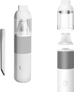 Merkloos CLEAN Mini Stofzuiger Draadloos – Kleine Auto Kruimeldief Snoerloos – Handstofzuiger Bureau