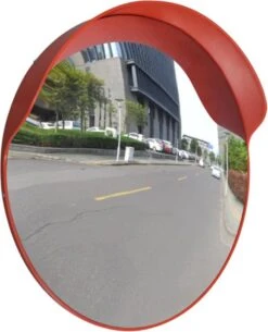 VidaXL Verkeersspiegel Voor Buiten 60 Cm PC-kunststof Oranje