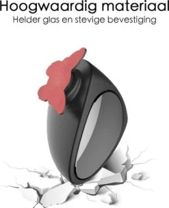 Merkloos Veiligheidsspiegel Voor Autospiegel - Dodehoekspiegel Auto - Verstelbaar - Zelfklevend - Zwart - Groothoek Spiegel -Auto-Onderdelen 975x1200