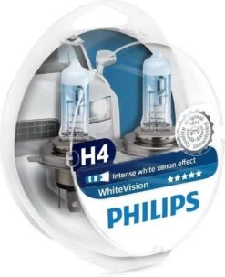 Philips White Vision H4 55W/12V Halogeen Lampen, Set à 2 Stuks -Auto-Onderdelen 977x1200 2