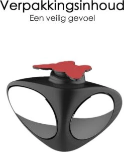 Merkloos Veiligheidsspiegel Voor Autospiegel - Dodehoekspiegel Auto - Verstelbaar - Zelfklevend - Zwart - Groothoek Spiegel -Auto-Onderdelen 985x1200