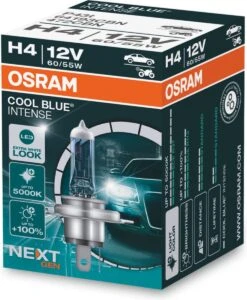 2x H4 LED 5000K Lookalike Lampen Osram Cool Blue Intense (NEXT GEN) Heldere Extra Witte Licht Tot 5000 Kelvin En Tot 100% Meer Helderheid Lichtsterkte LED / Xenon Look Koplampen Auto Lampen Set Dimlicht / Grootlicht