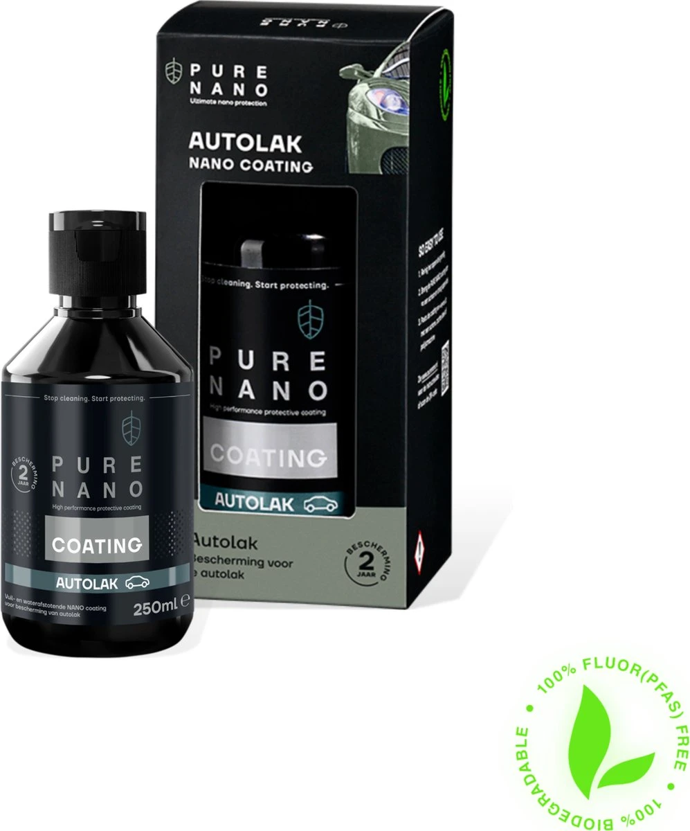 PURE NANO Autolak Coating - 2 Jaar Vuilafstotend - Glansherstel - 250 Ml 3 PURE NANO Autolak Coating - 2 Jaar Vuilafstotend - Glansherstel - 250 Ml